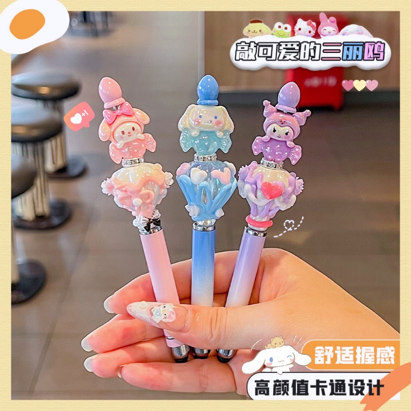 Pen Tablet Accessories - Cartoon Anime Sanrio Bead Pen Hand