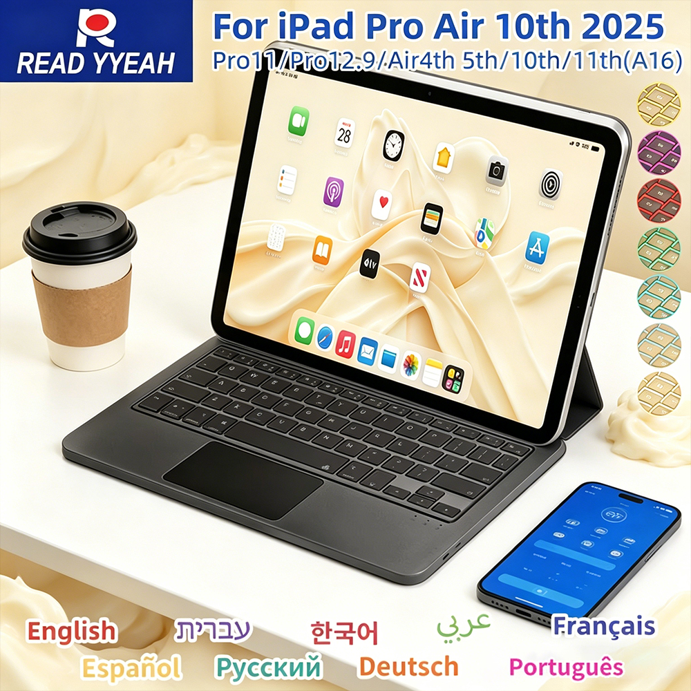 Magnetic Case Smart - New Touch Panel Wireless Magic Keyboard