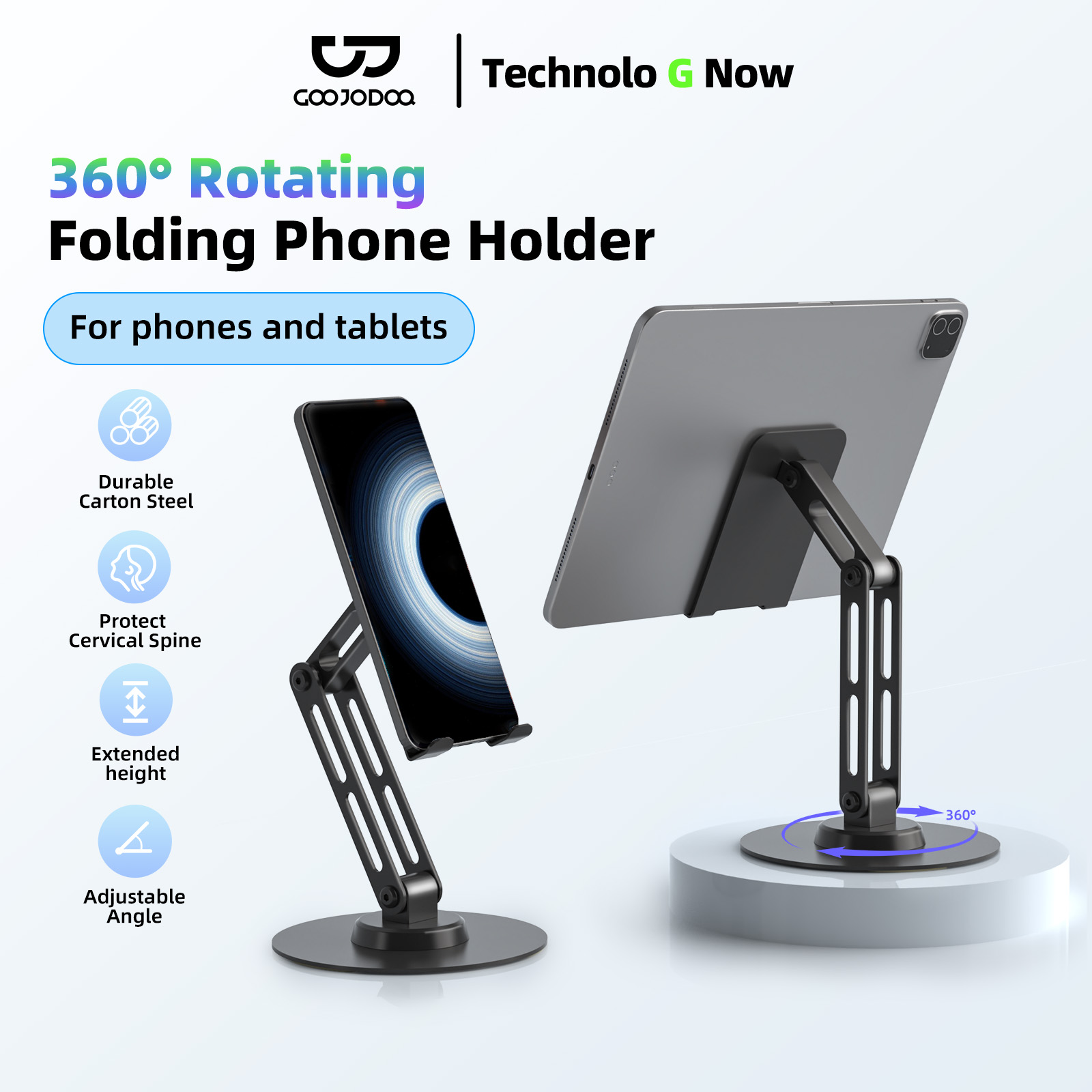 Tablet Accessories Choice Store - GOOJODOQ Desk Mobile Phone Holder Stand