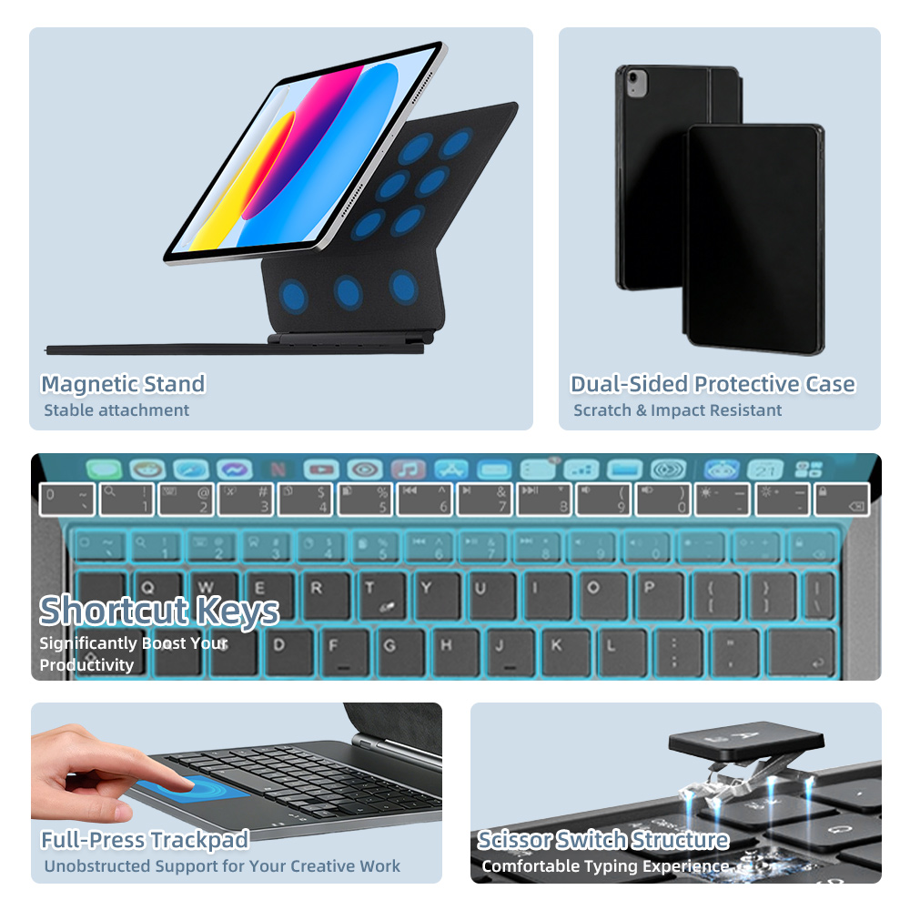 2026 Magic Keyboard with Bluet - Magnetic Case Smart reseña y precio