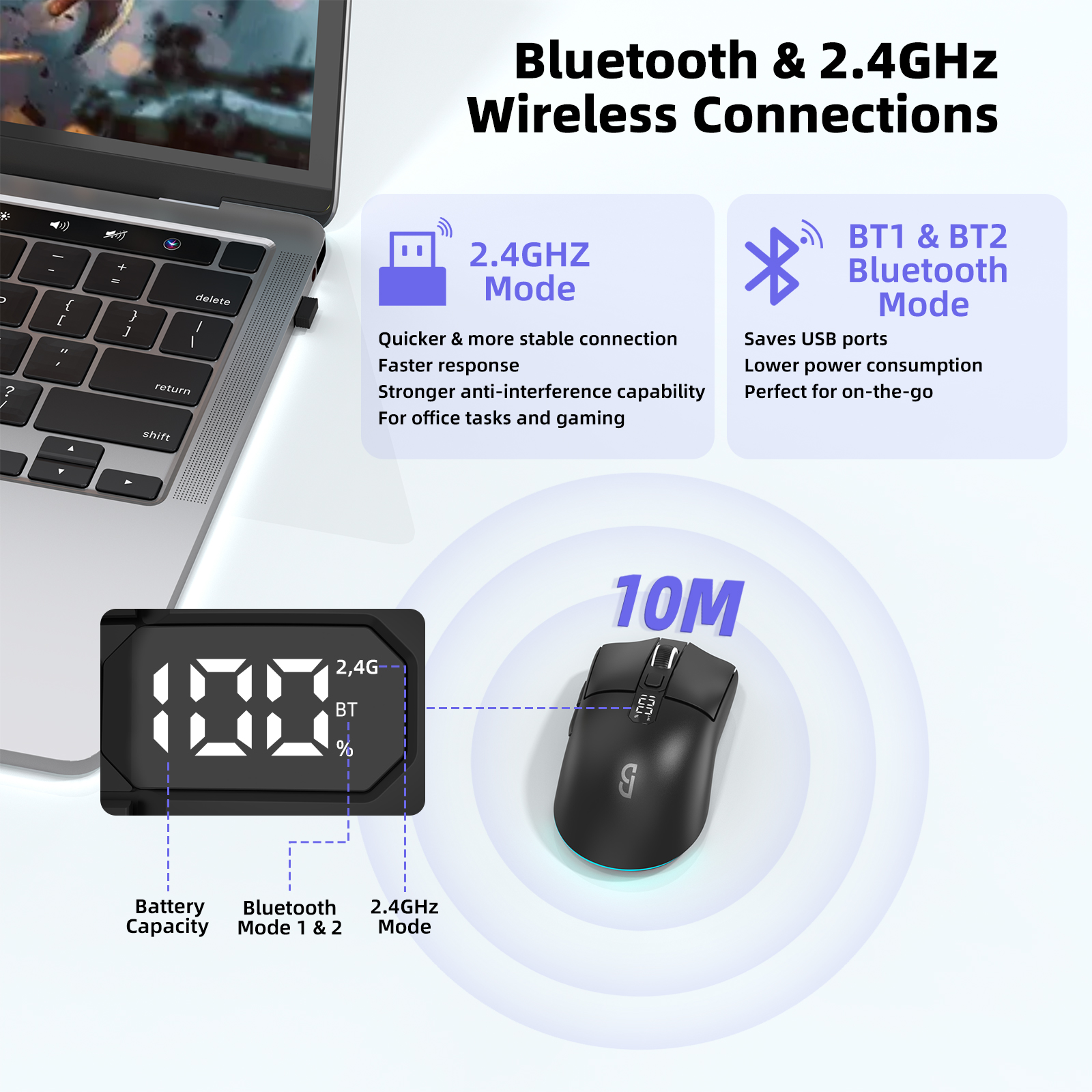 2.4G Wireless Gaming Mouse Sma - Tablet Accessories Choice Store reseña y precio