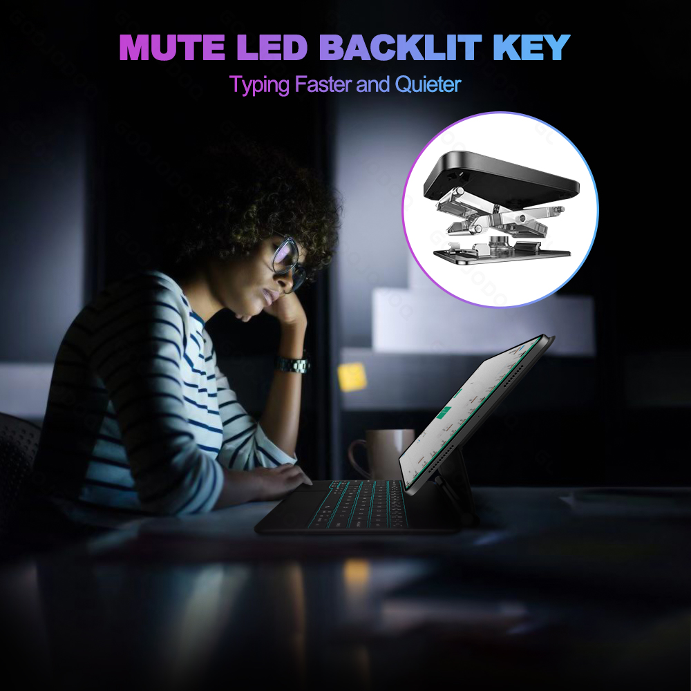 GOOJODOQ Magic Keyboard for iP - Tablet Accessories Choice Store reseña y precio