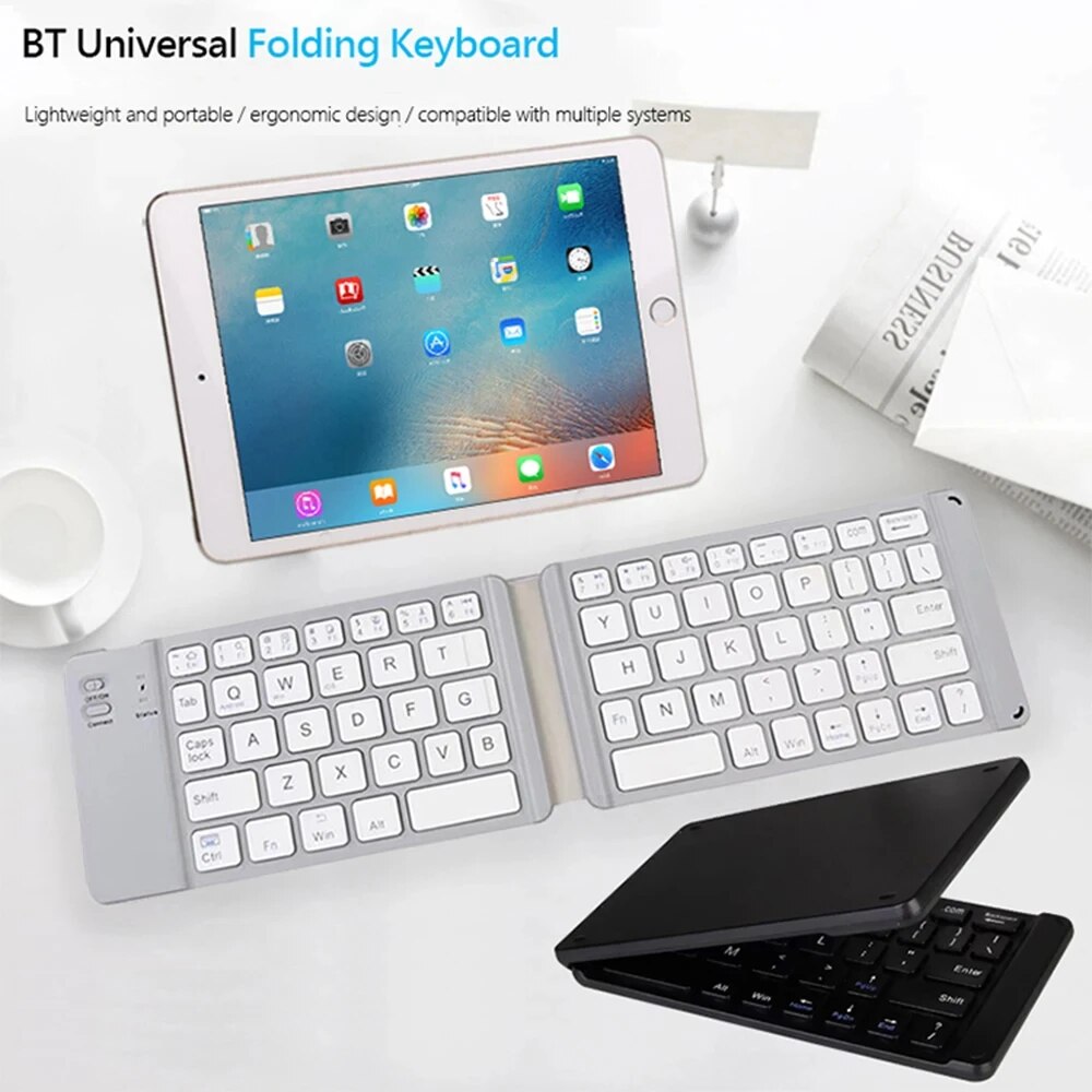 Folding Bluetooth Keyboard For - Tablet Accessories Keyboard reseña y precio