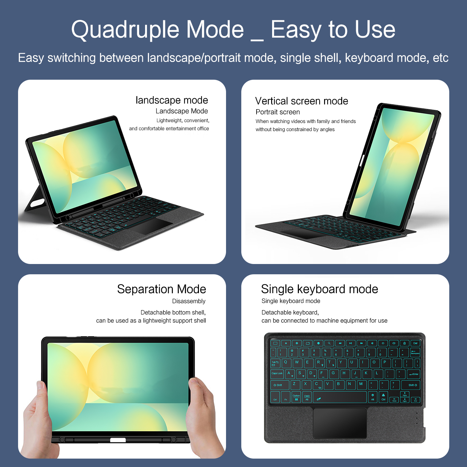 Magic Keyboard Case For Samsun - Samsung Tablet Keyboard Accessories reseña y precio