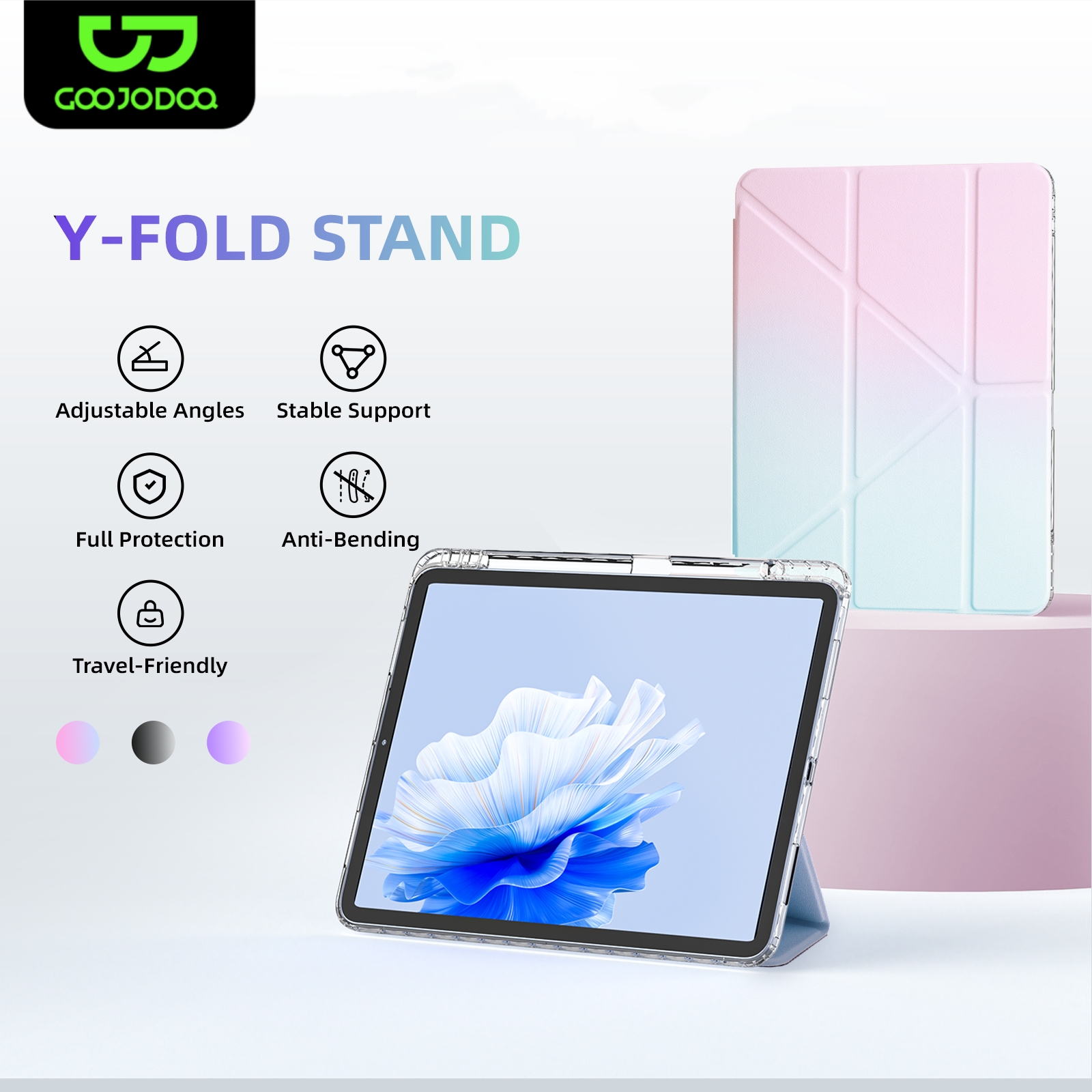 Y-shaped folding TPU iPad case - Tablet Accessories Choice Store reseña y precio