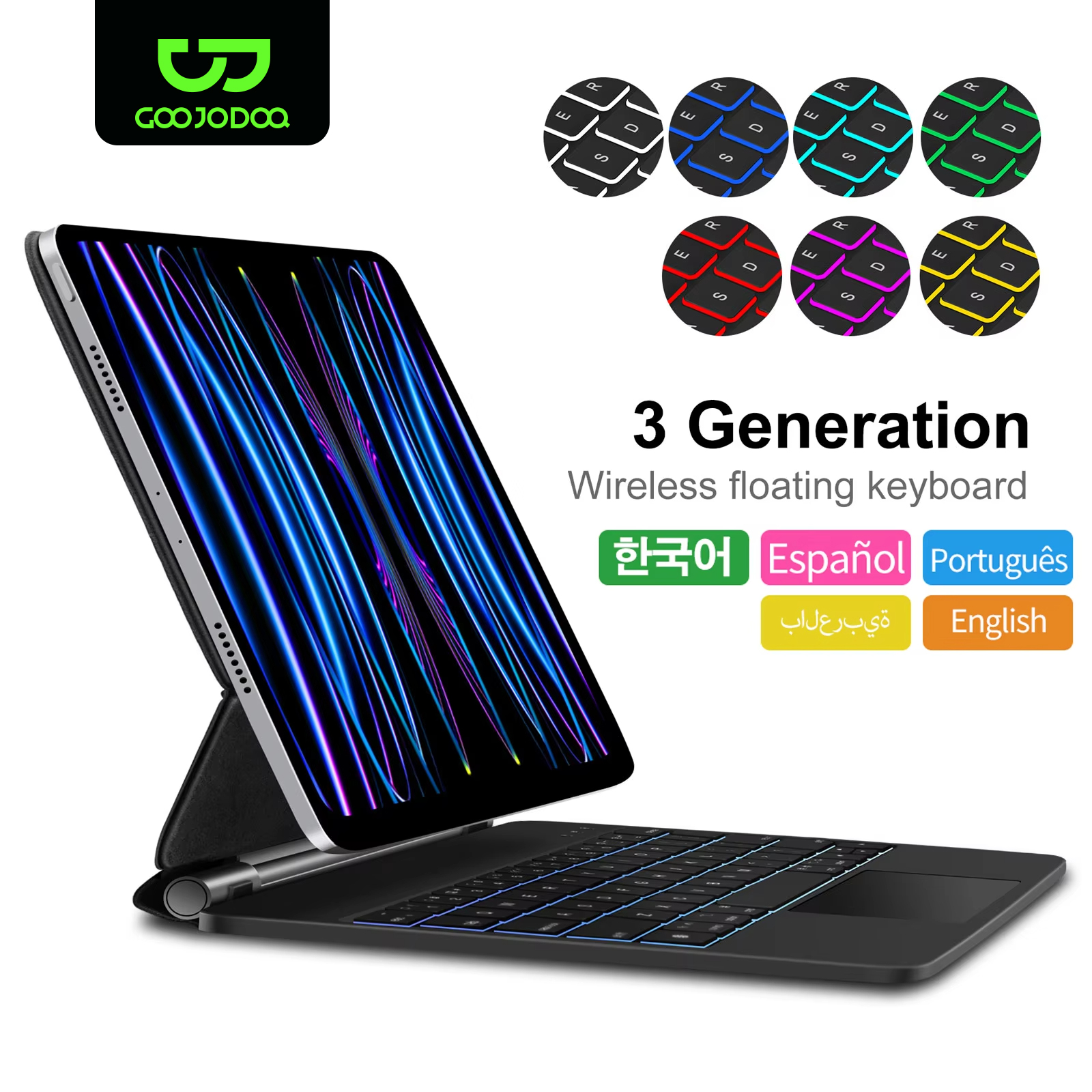 GOOJODOQ Magic Keyboard for iP - Tablet Accessories Choice Store reseña y precio