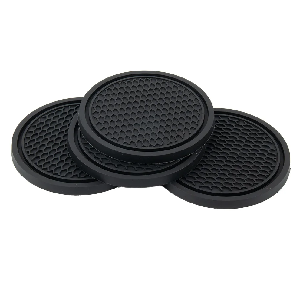 4pcs Car Coaster Non-Slip Sili - Tablet Accessories For Car reseña y precio