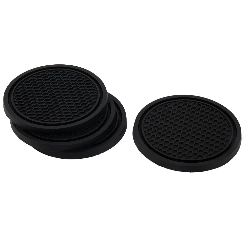 4pcs Car Coaster Non-Slip Sili - Tablet Accessories For Car reseña y precio