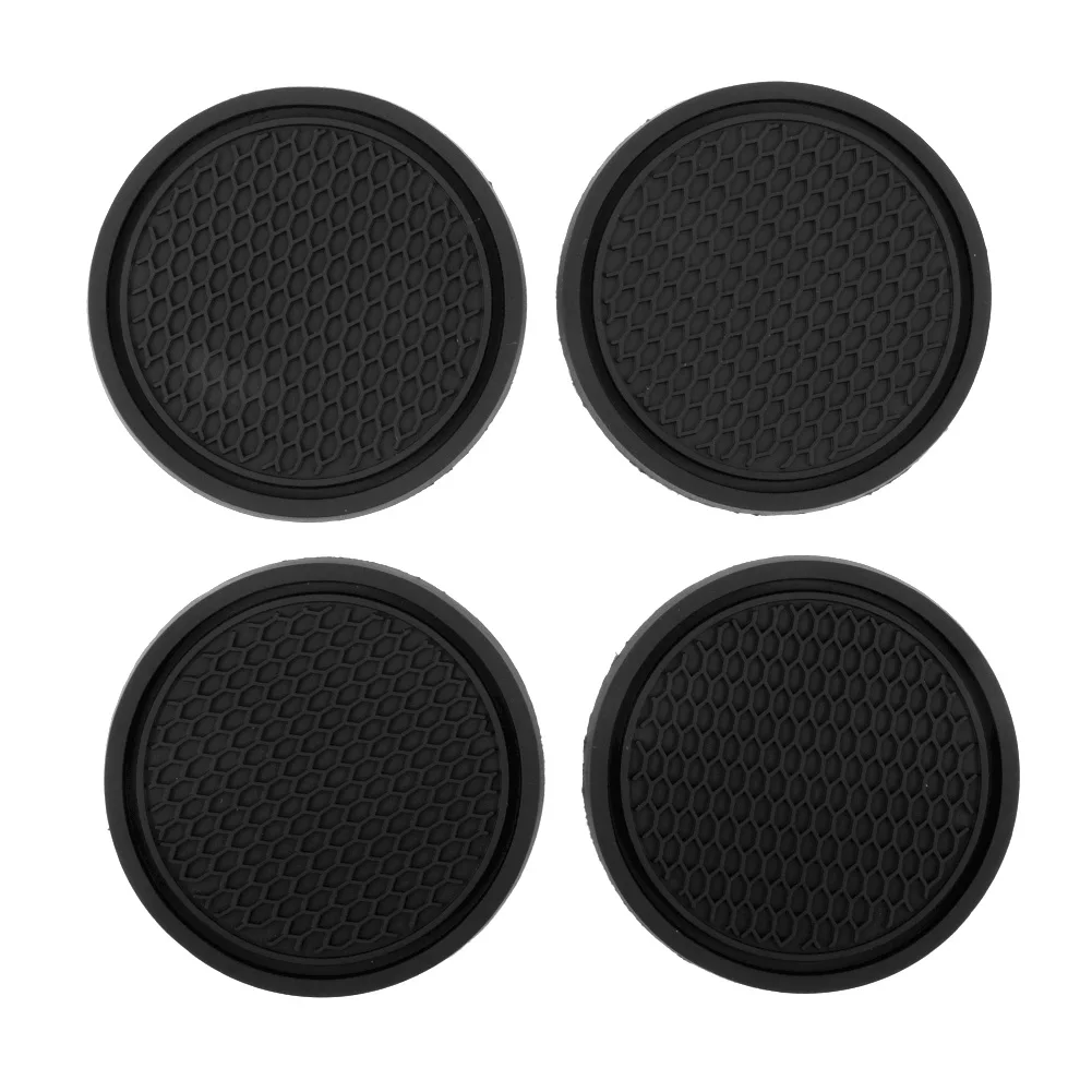 4pcs Car Coaster Non-Slip Sili - Tablet Accessories For Car reseña y precio