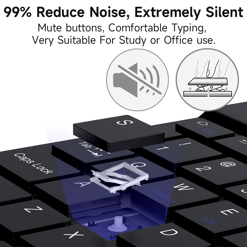 Bluetooth Keyboard for IOS And - Samsung Tablet Keyboard Accessories reseña y precio