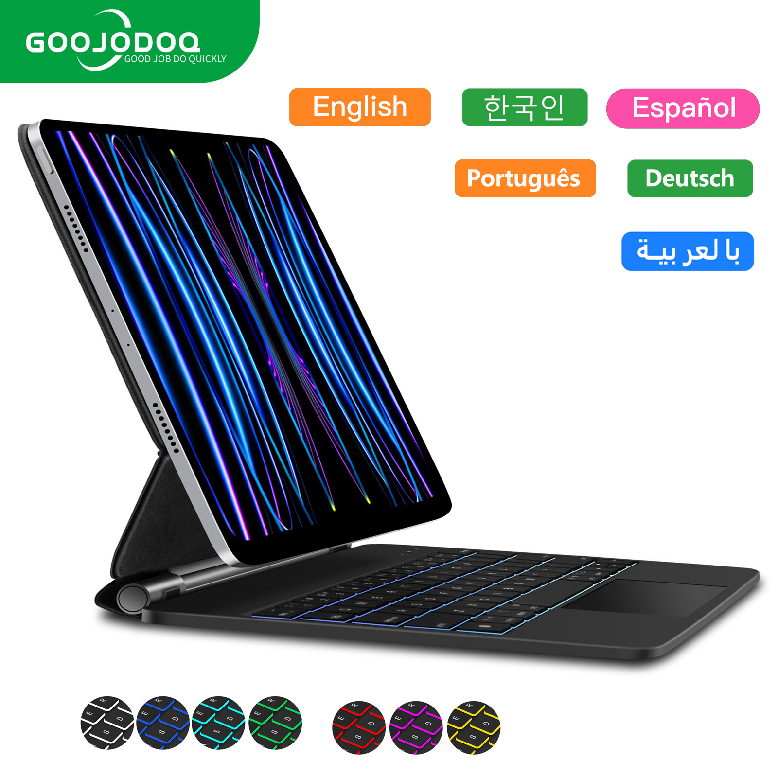 GOOJODOQ Backlight Magic Keybo - Tablet Accessories Choice Store reseña y precio