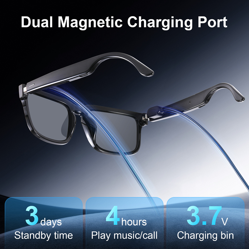 Smart Bluetooth Audio Glasses  - Magnetic Case Smart reseña y precio