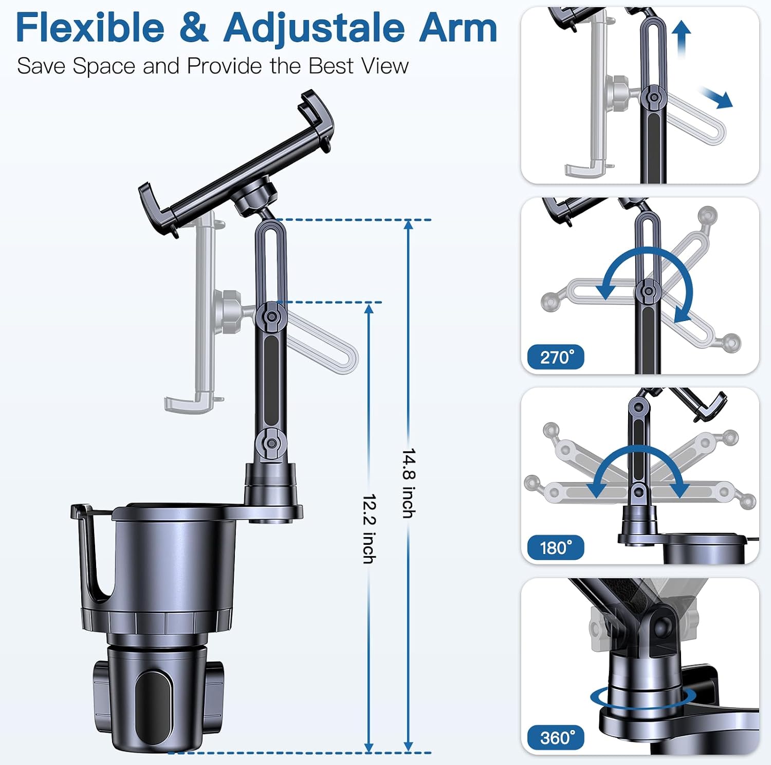 Cup Holder Phone Tablet Mount, - Trimble Tablet Accessories reseña y precio