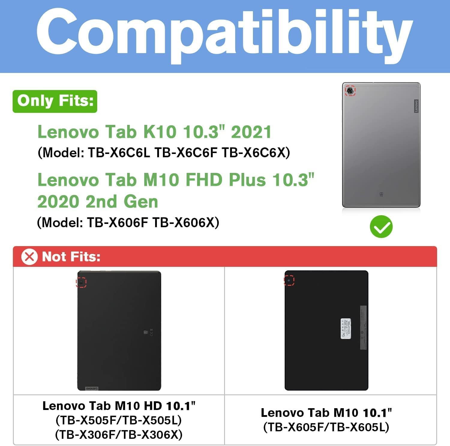 Case for Tab M10 Plus 10.3 Inc - Lenovo Tablet Plus Accessories reseña y precio