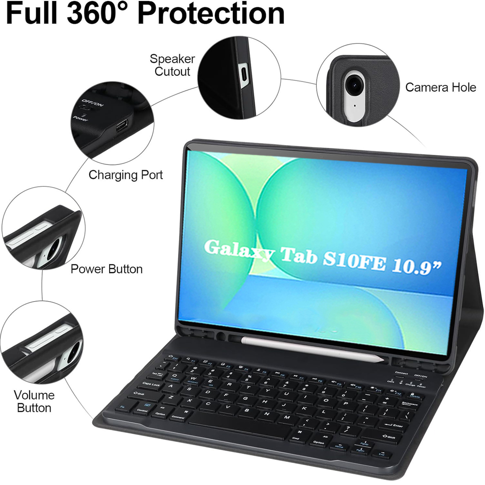 Case for Samsung Galaxy Tab S1 - Samsung Tablet Keyboard Accessories reseña y precio