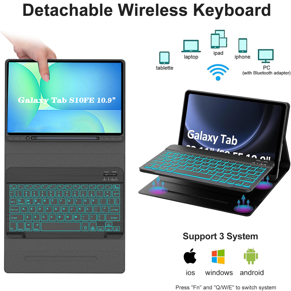 Case for Samsung Galaxy Tab S1 - Samsung Tablet Keyboard Accessories reseña y precio
