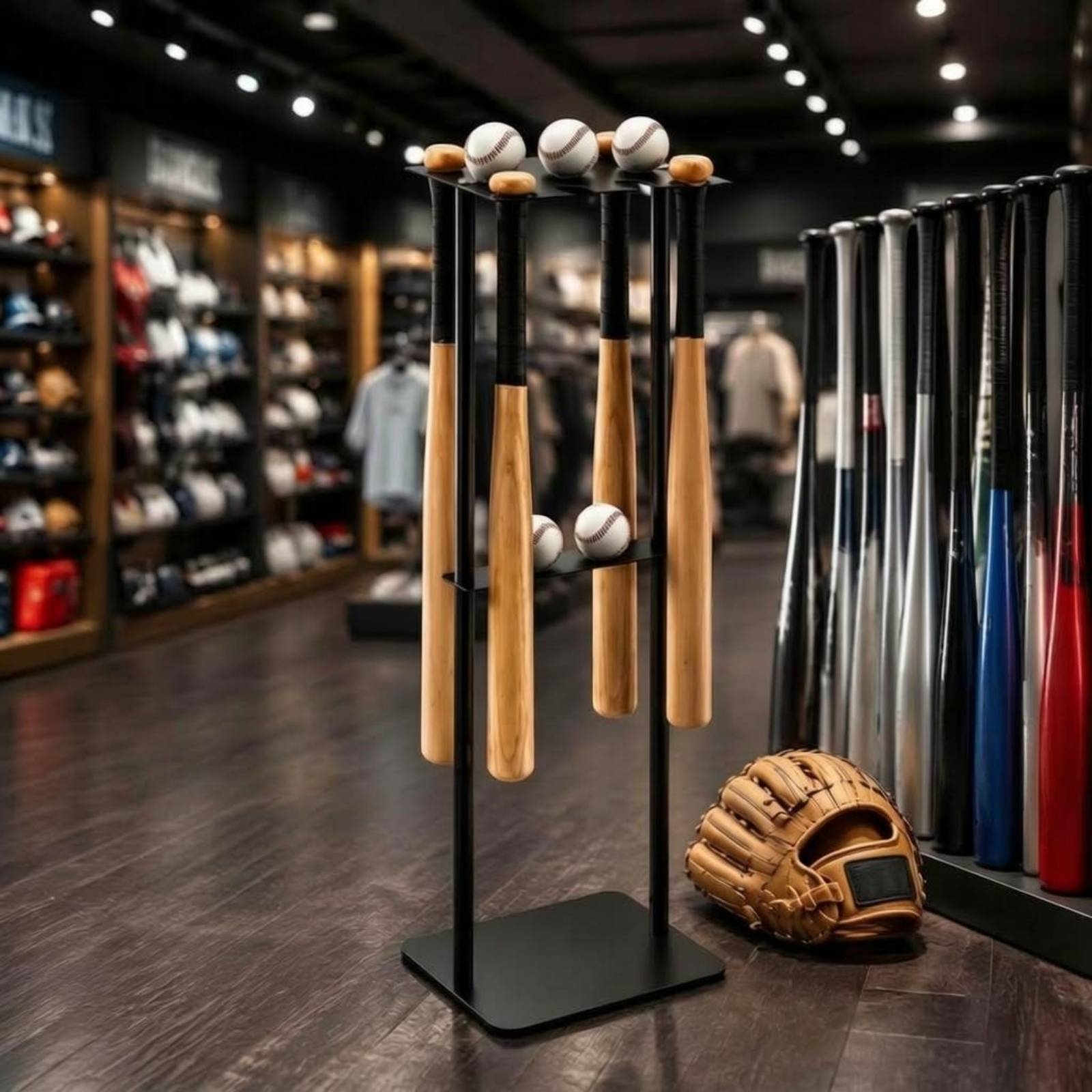 Metal Baseball Display Rack Mo - Mobile & Tablet Accessories reseña y precio
