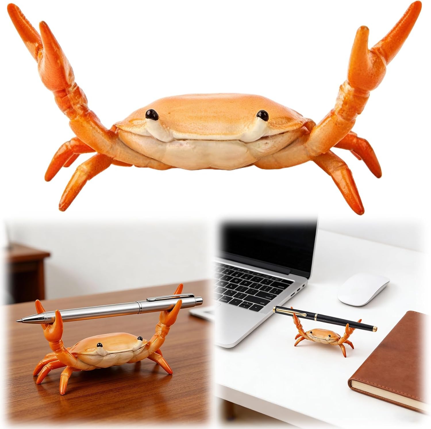 1Pcs Crab Pen Holder for Desk, - Office Table Accessories Unique reseña y precio