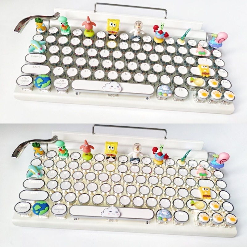 Retro SpongeBo Mechanical Keyb - Tablet Accessories Keyboard reseña y precio