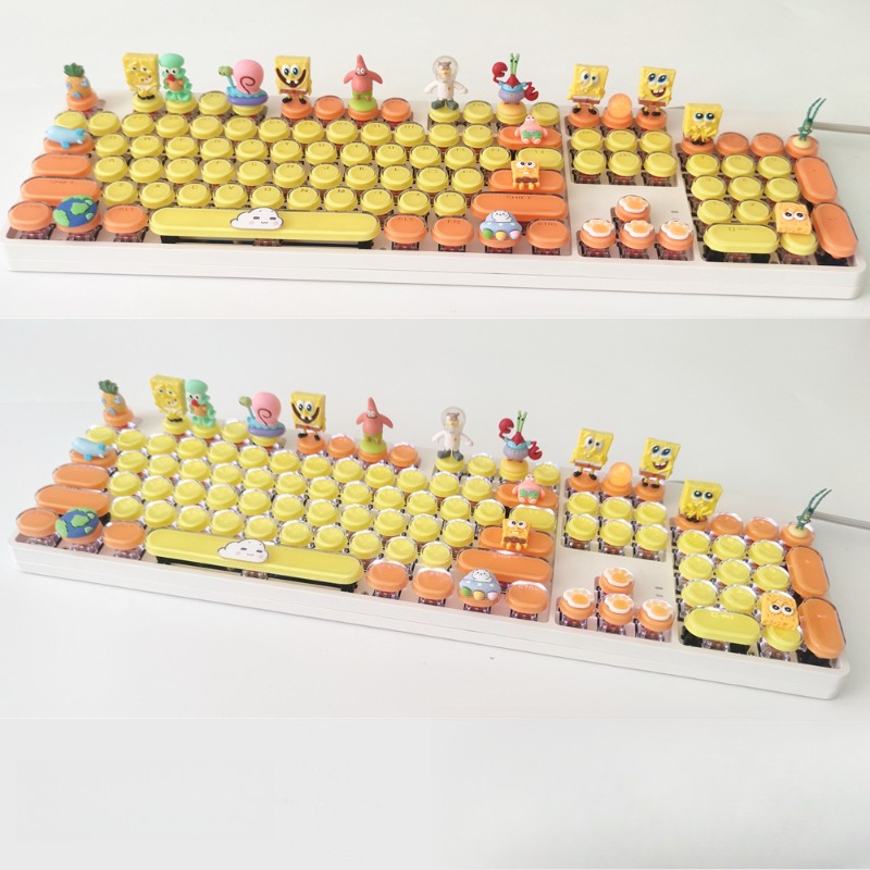 Retro SpongeBo Mechanical Keyb - Tablet Accessories Keyboard reseña y precio