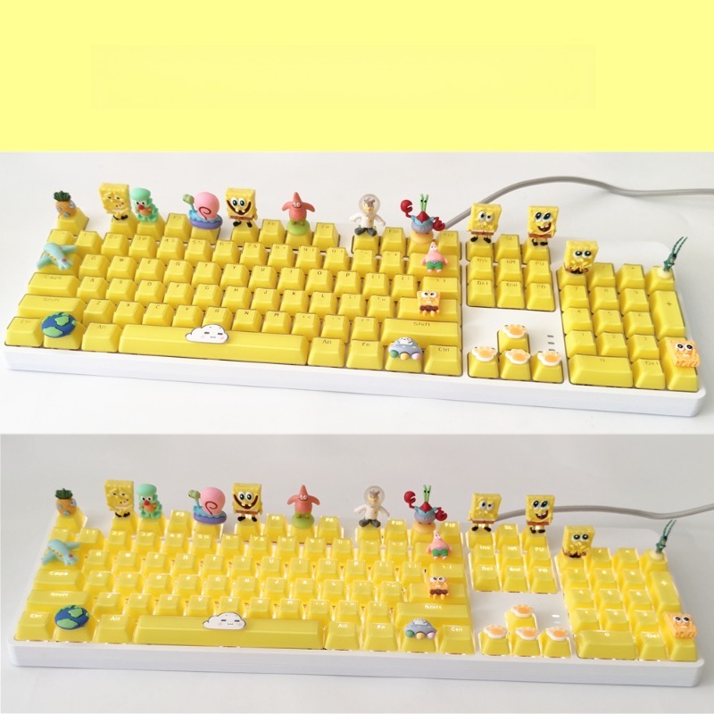 Retro SpongeBo Mechanical Keyb - Tablet Accessories Keyboard reseña y precio