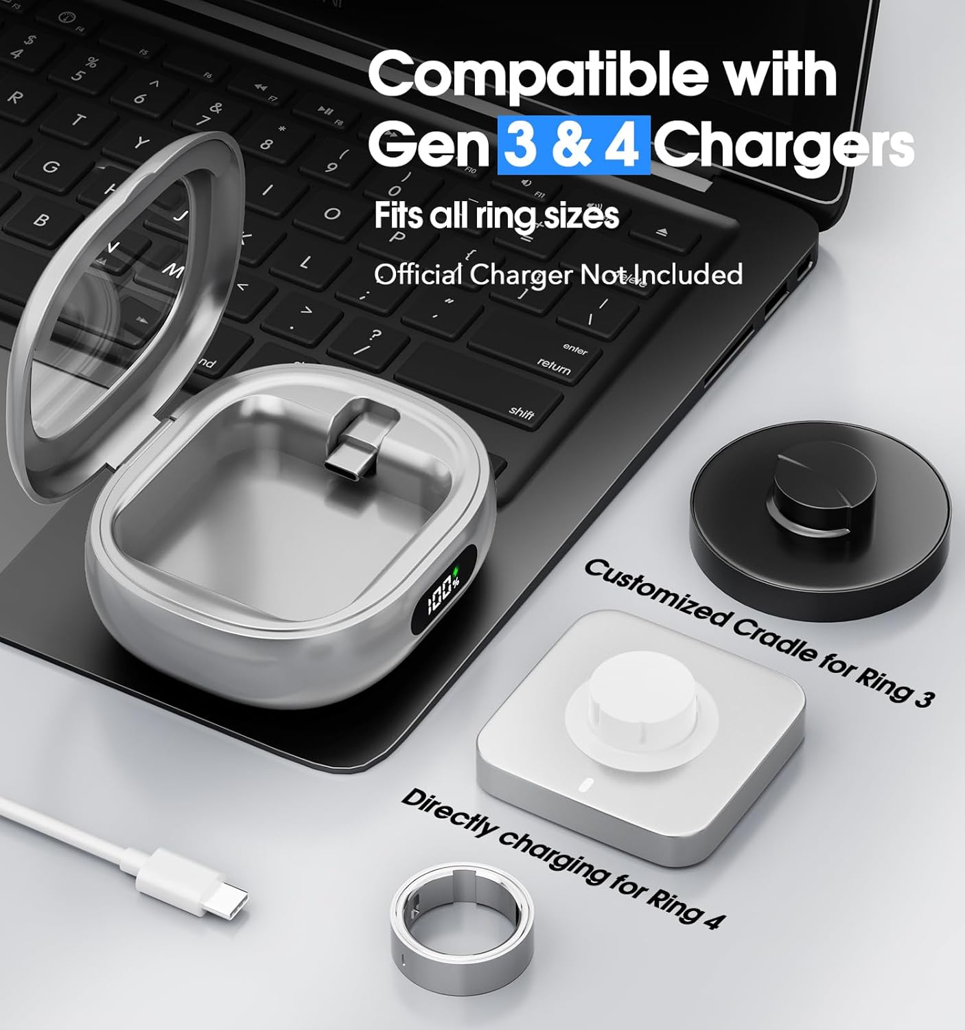 Smart Ring Charging Case Porta - Magnetic Case Smart reseña y precio