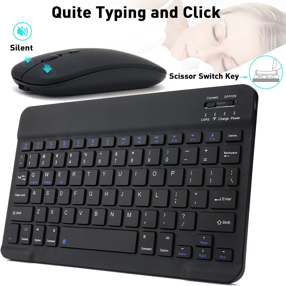 10 lnch  Wireless  Bluetooth M - Tablet Accessories Keyboard reseña y precio
