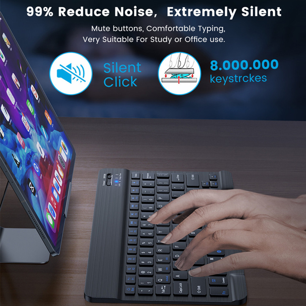10 lnch  Wireless  Bluetooth M - Tablet Accessories Keyboard reseña y precio