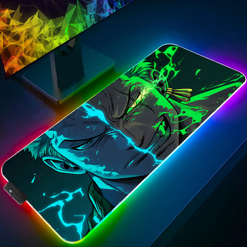 ONE PIECE Zoro Mouse Pad RGB G - Tablet Accessories Keyboard reseña y precio