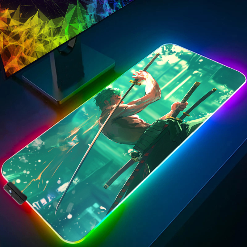 ONE PIECE Zoro Mouse Pad RGB G - Tablet Accessories Keyboard reseña y precio