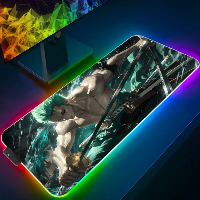 ONE PIECE Zoro Mouse Pad RGB G - Tablet Accessories Keyboard reseña y precio