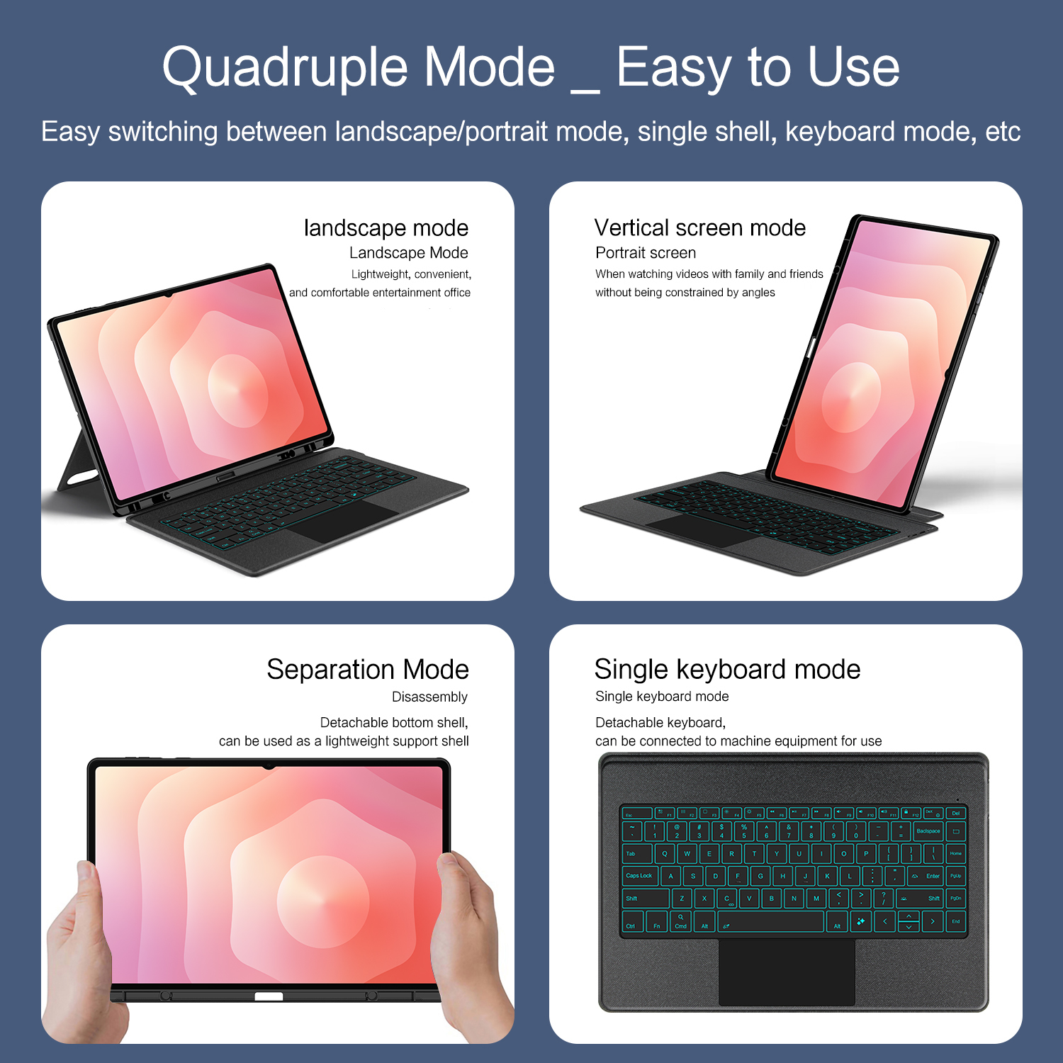 Backlight Magic Keyboard For S - Samsung Tablet Keyboard Accessories reseña y precio