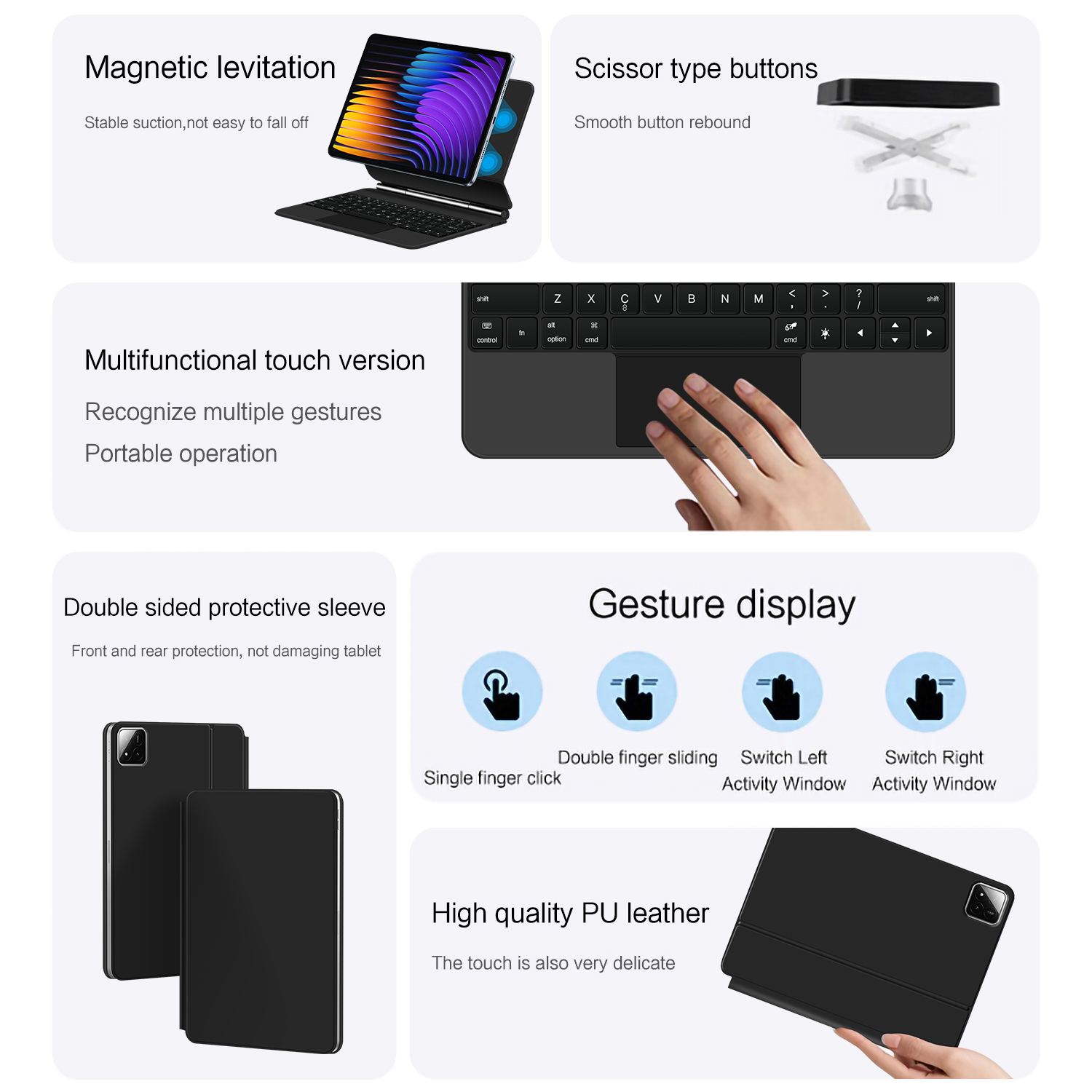 Magic Keyboard For Xiaomi Pad  - Magnetic Case Smart reseña y precio