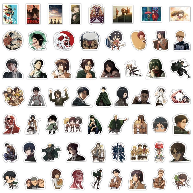 60Pcs Attack on Titan Anime St - Useful Tablet Accessories reseña y precio