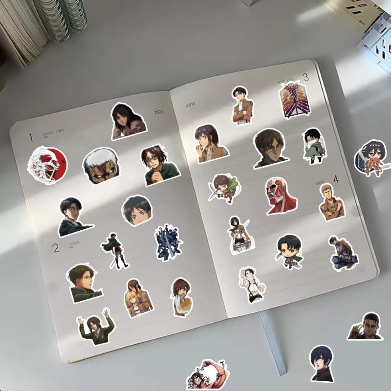60Pcs Attack on Titan Anime St - Useful Tablet Accessories reseña y precio
