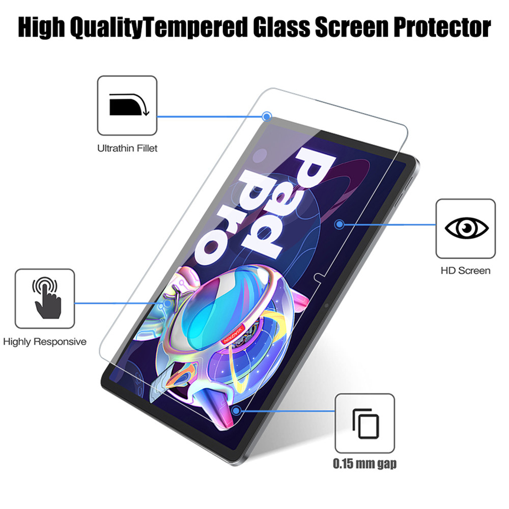 2PCS Tempered Glass Screen Pro - Lenovo Tablet Plus Accessories reseña y precio