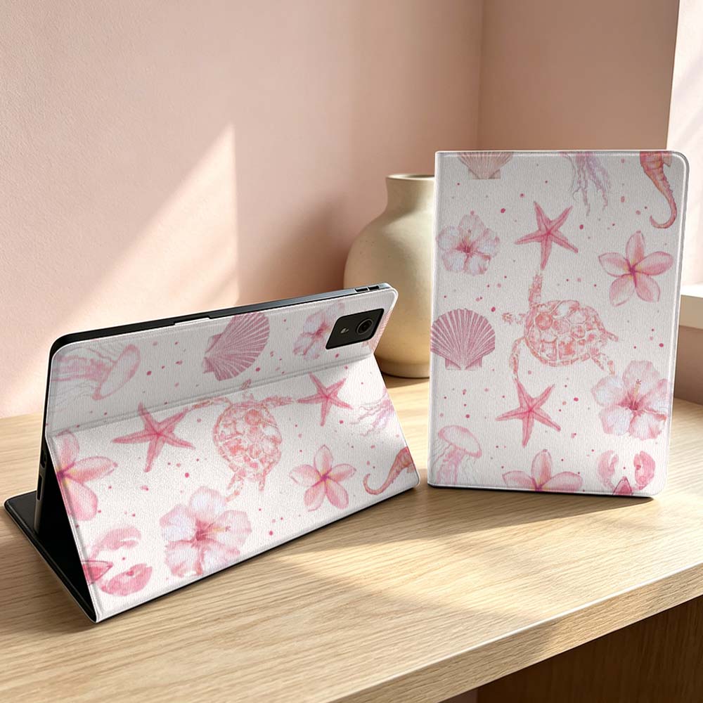 Pink starfish turtle pattern S - Lenovo Tablet Plus Accessories reseña y precio