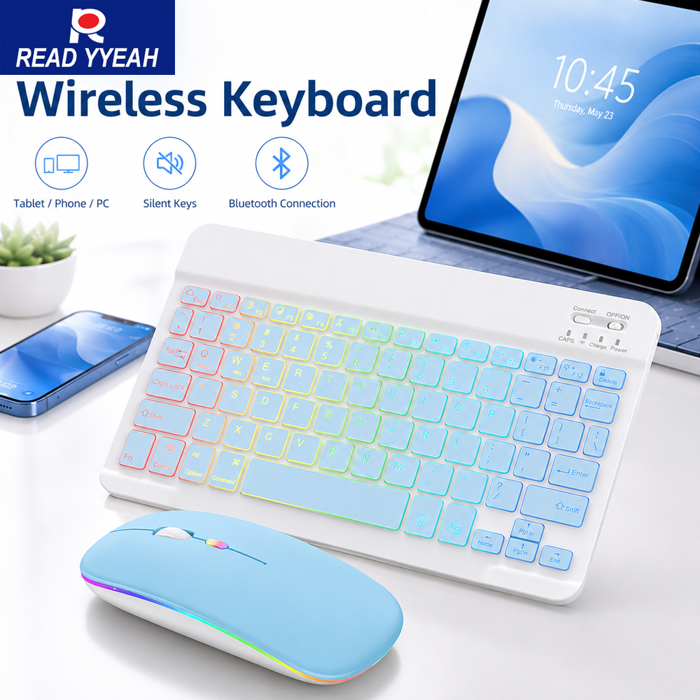 New Ultra Slim Portable 7 Colo - Tablet Accessories Keyboard reseña y precio