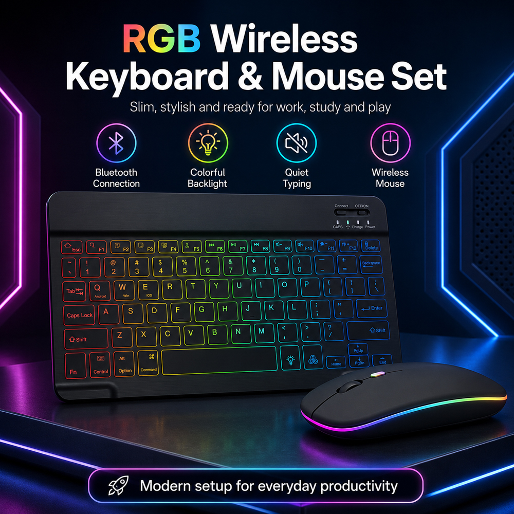 New Ultra Slim Portable 7 Colo - Tablet Accessories Keyboard reseña y precio