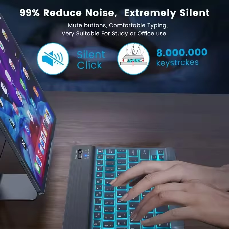 New Ultra Slim Portable 7 Colo - Tablet Accessories Keyboard reseña y precio