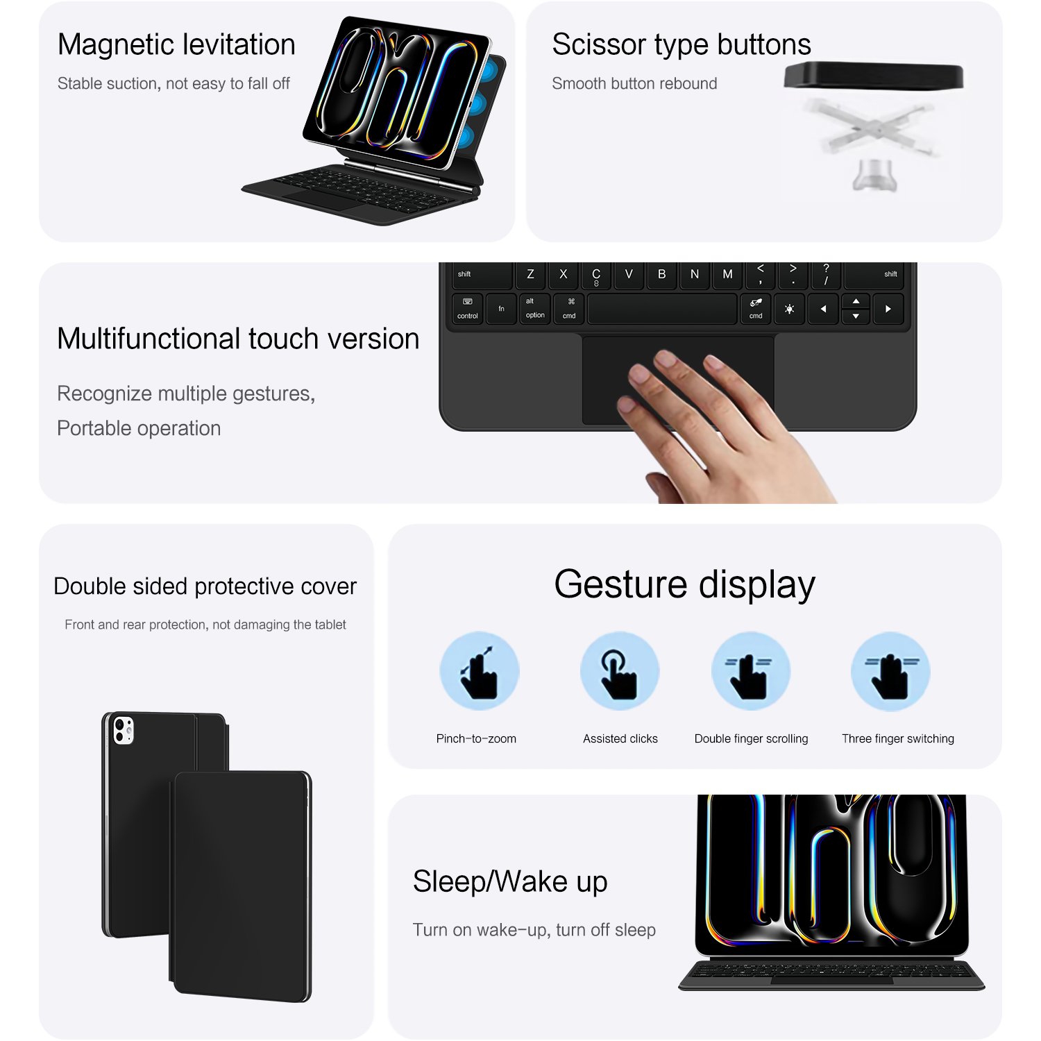 AJIUYU Magnetic Magic Keyboard - Magnetic Case Smart reseña y precio