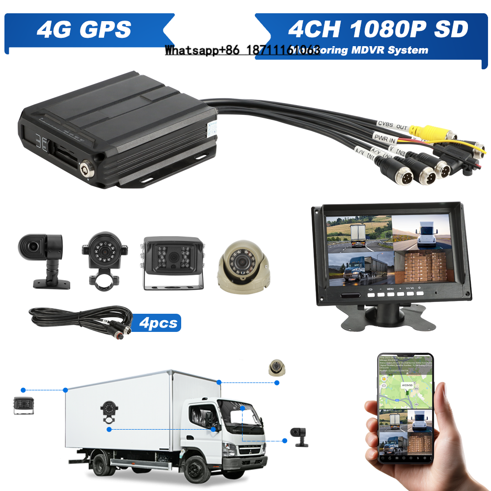 Mini 1080P Ahd 4ch Car Dvr Veh - Mobile & Tablet Accessories reseña y precio