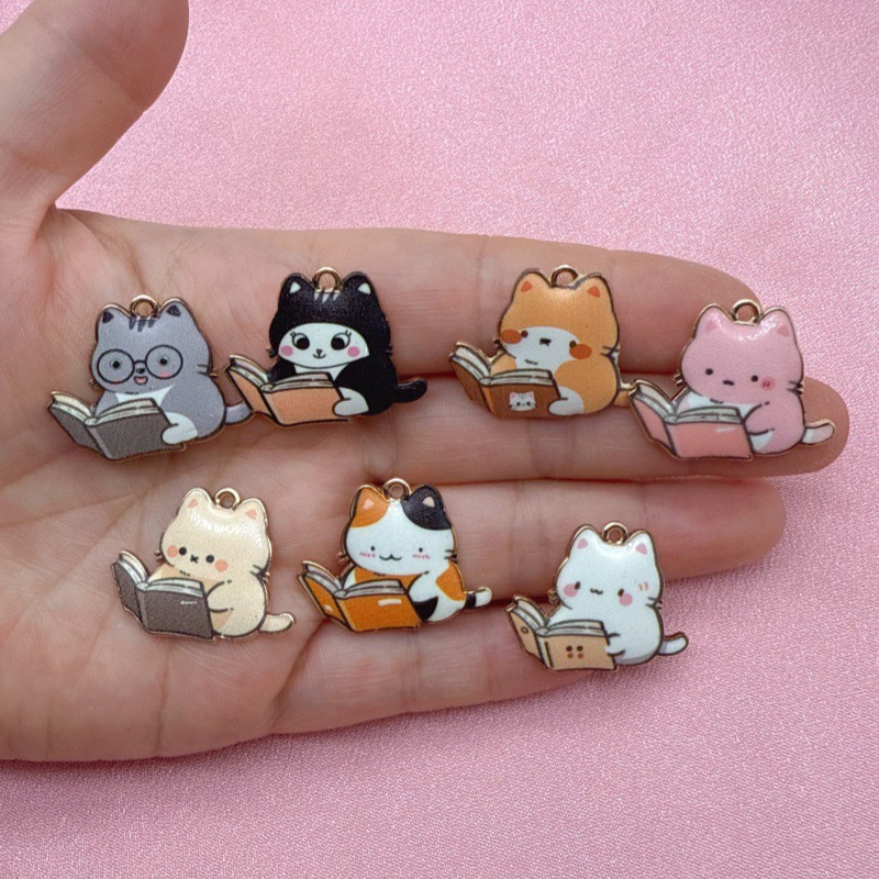 12pcs Cartoon Cute Alloy Print - Mobile & Tablet Accessories reseña y precio