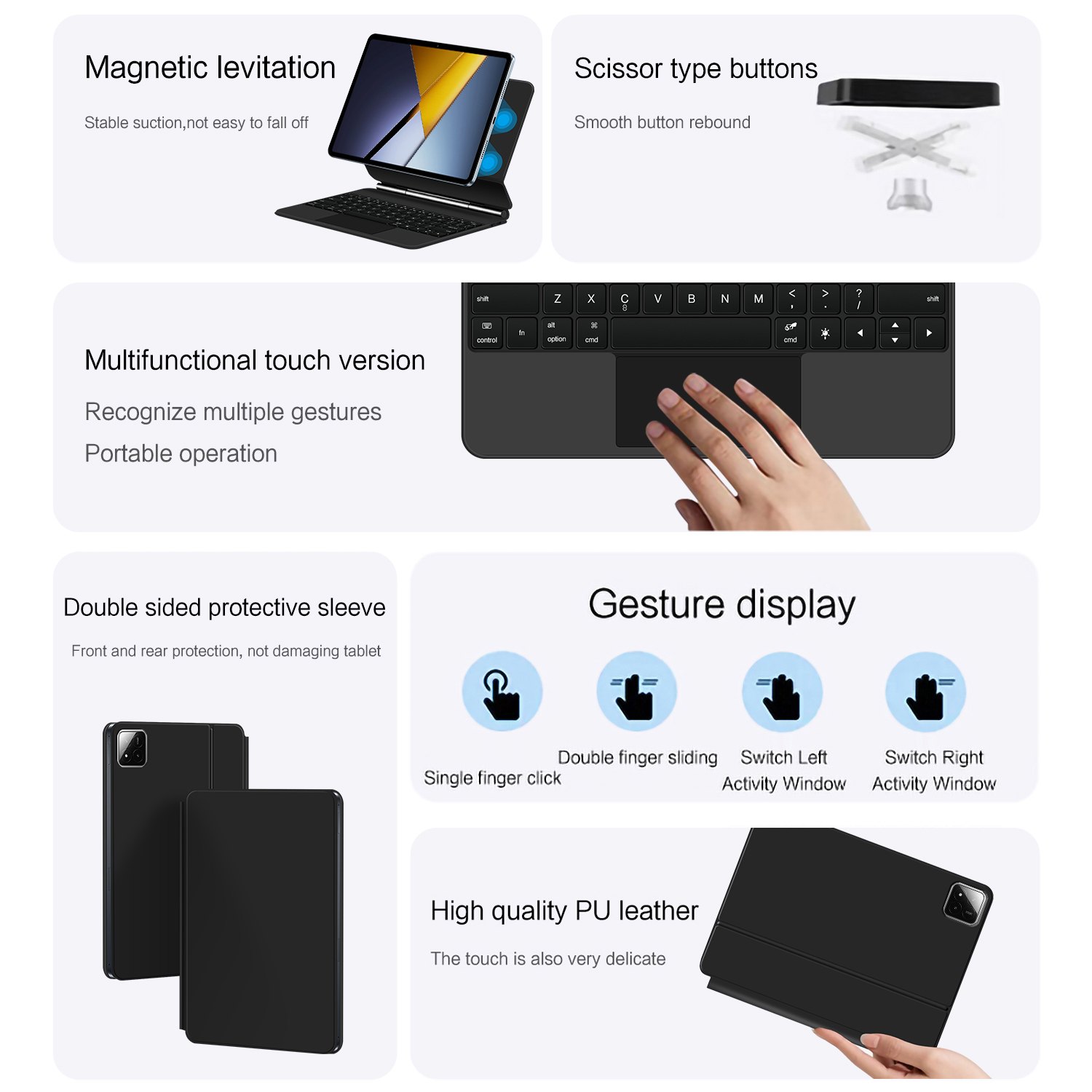 Magnetic Magic Keyboard For Xi - Magnetic Case Smart reseña y precio