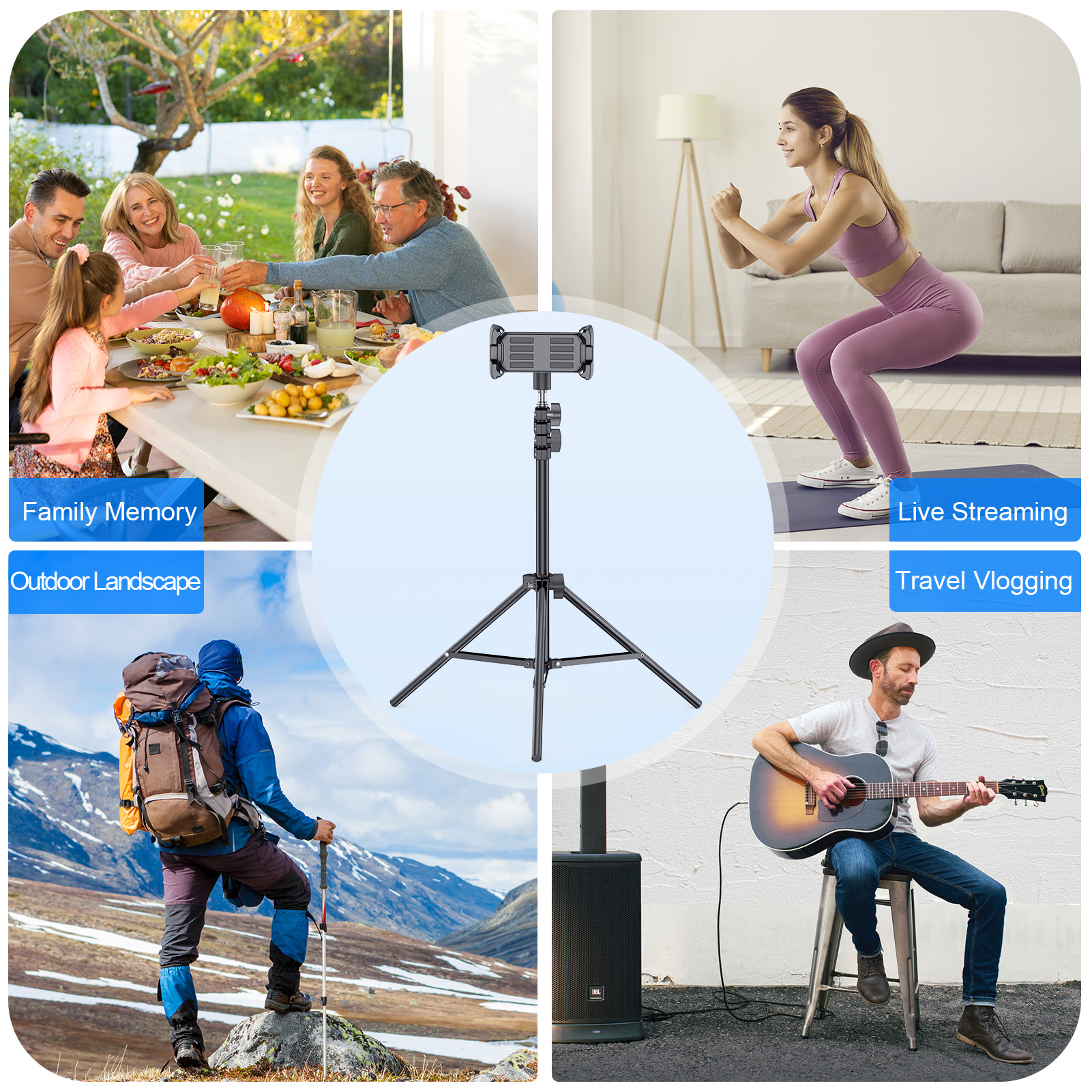 Floor Tripod Tablet Stand Heig - Best Tablet Accessories reseña y precio