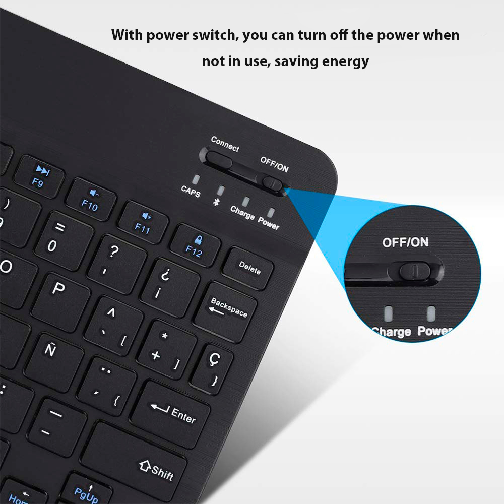 Bluetooth Wireless Keyboard Fo - Tablet Accessories Keyboard reseña y precio