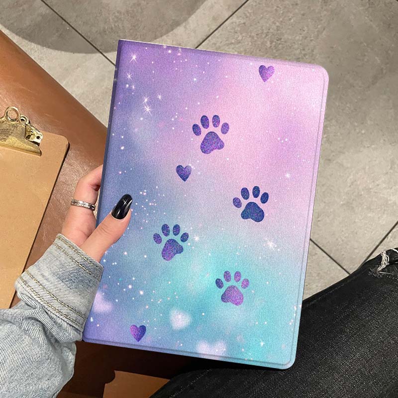 Cartoon Glitter Paw Prints Sof - Lenovo Tablet Plus Accessories reseña y precio