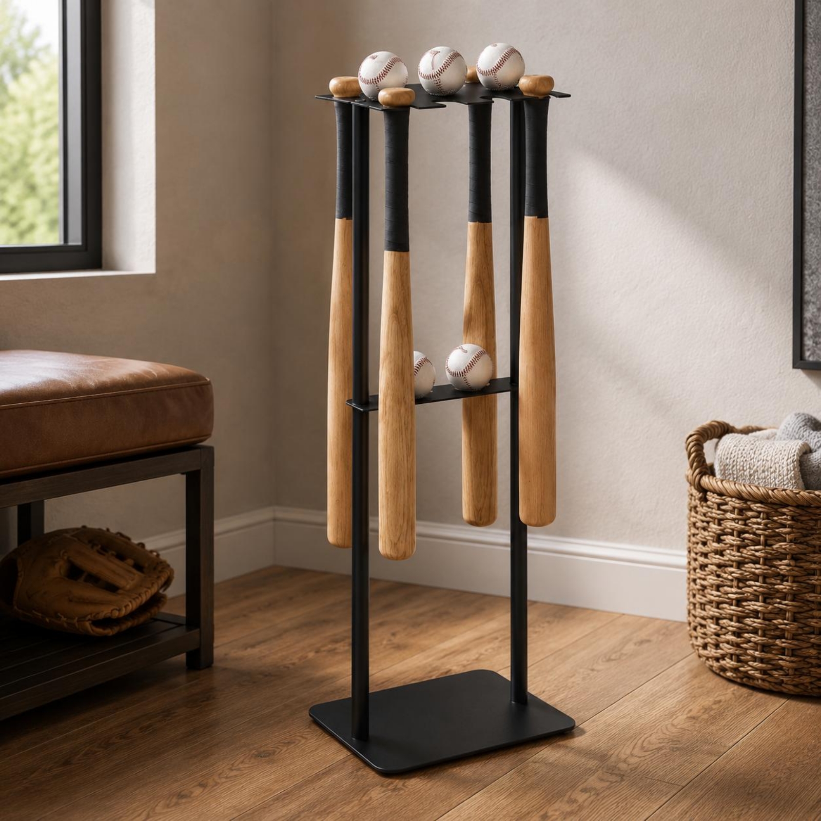Metal Baseball Display Rack Mo - Mobile & Tablet Accessories reseña y precio