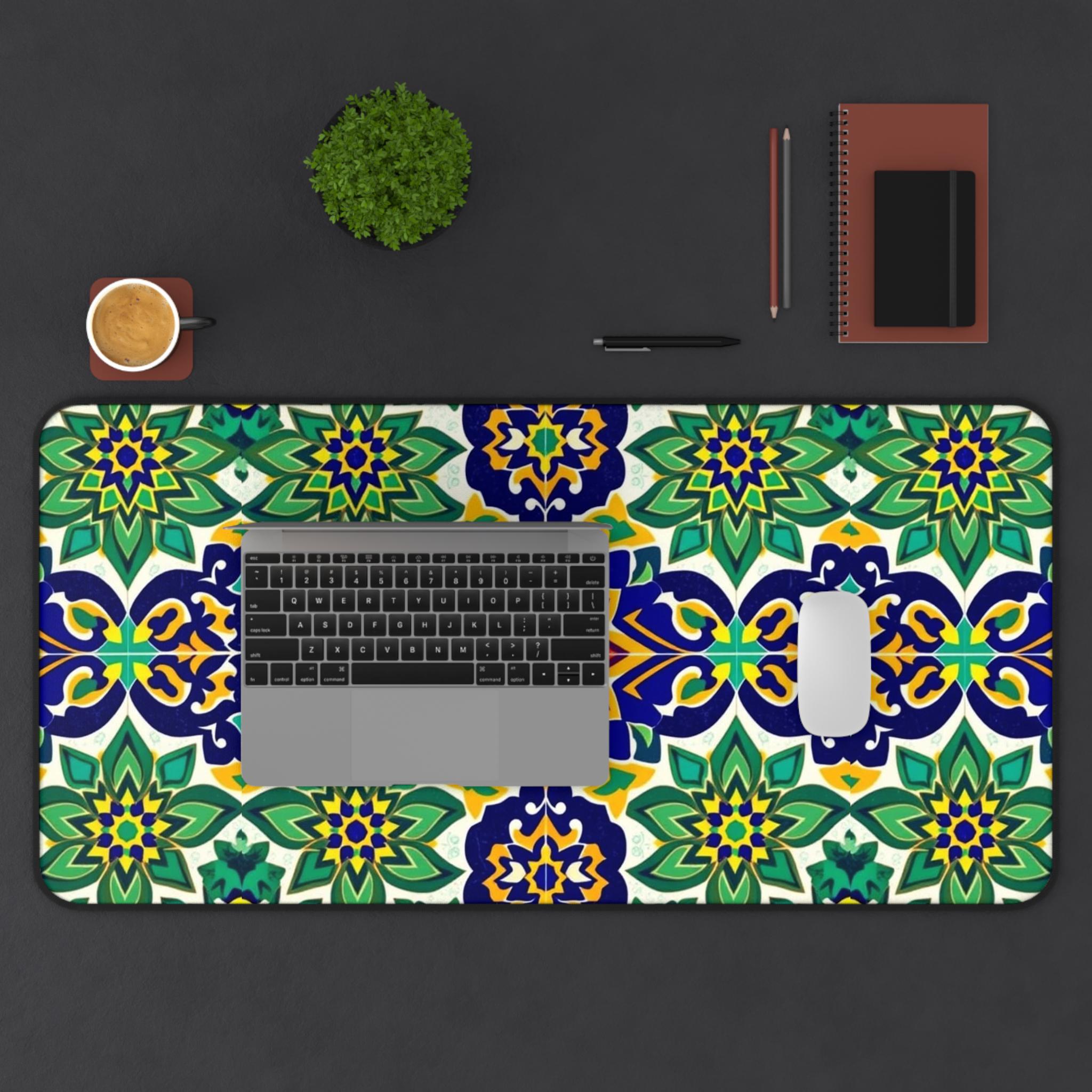 Colorful Floral Table Mat, Sty - Office Table Accessories Unique reseña y precio